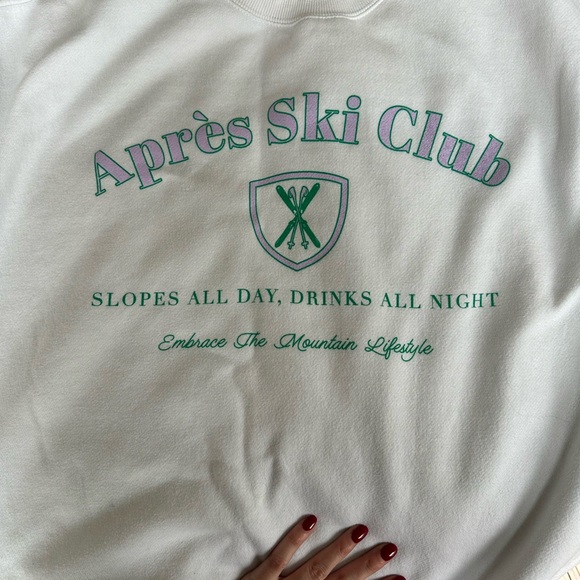 Après Ski Club White Sweater - Picture 3 of 3